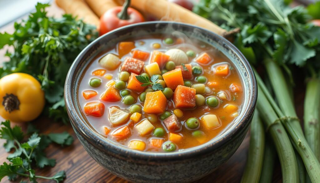 vegetable soup with frozen veggies