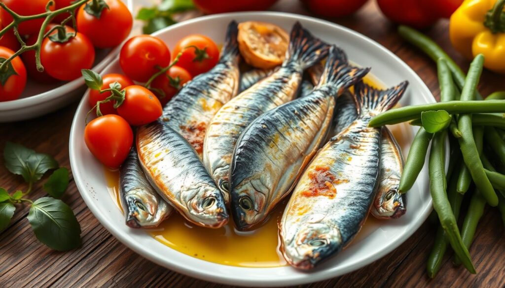 Canned sardines