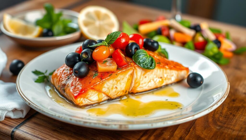 Mediterranean Salmon Dish