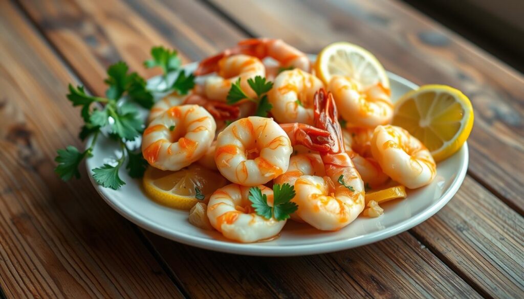 Shrimp Sautéed with Garlic and Lemon