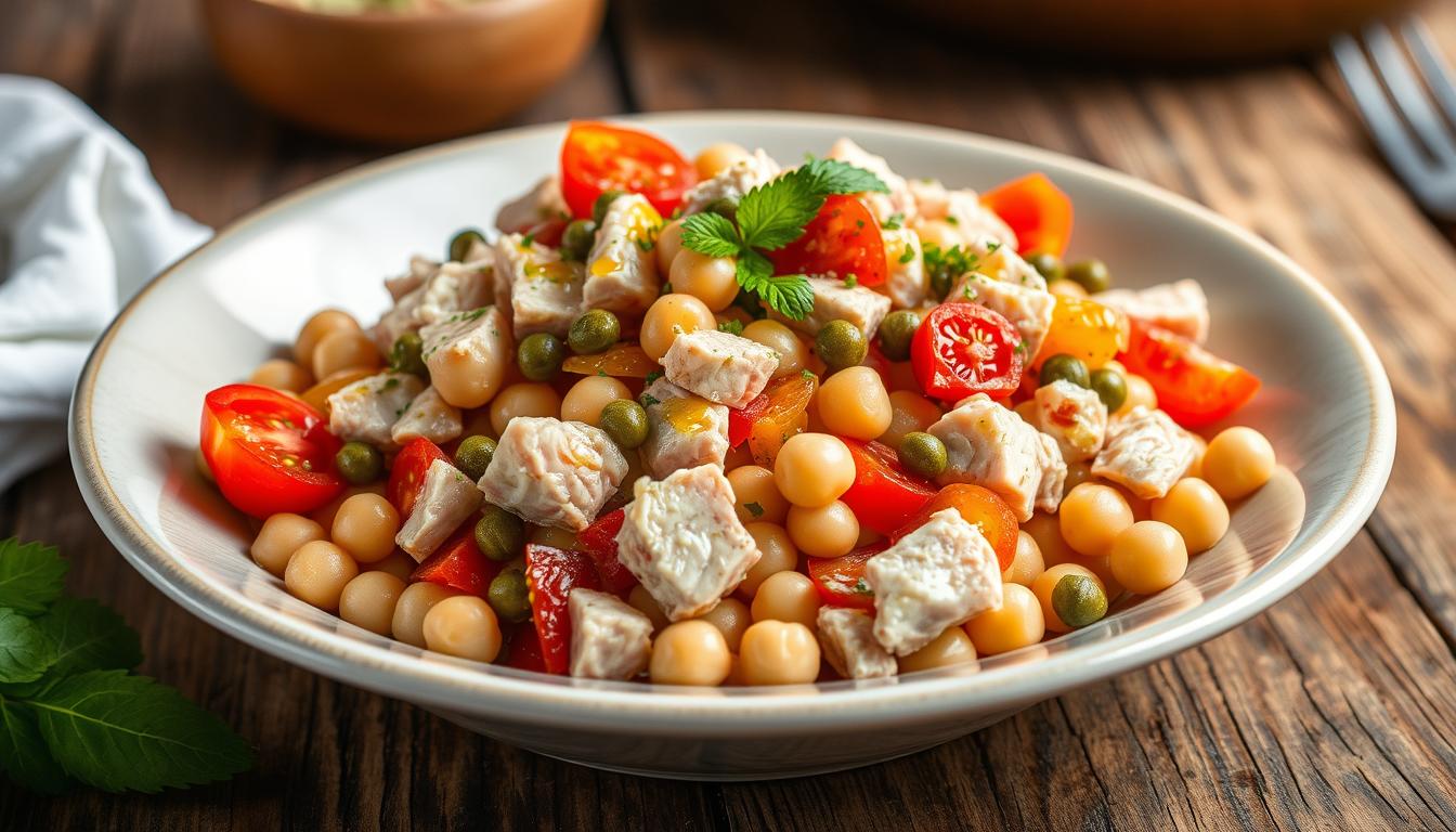 Tuna and Chickpea Salad with Capers