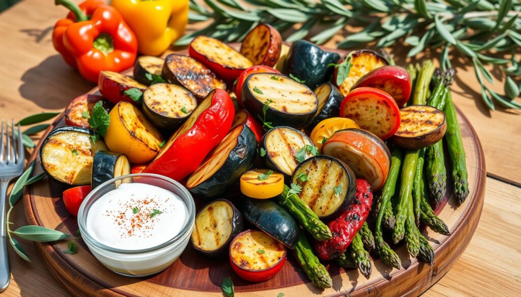 Grilled vegetable platter