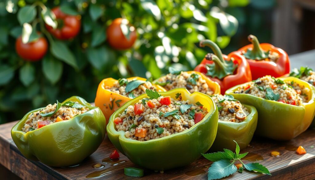 meatless stuffed peppers