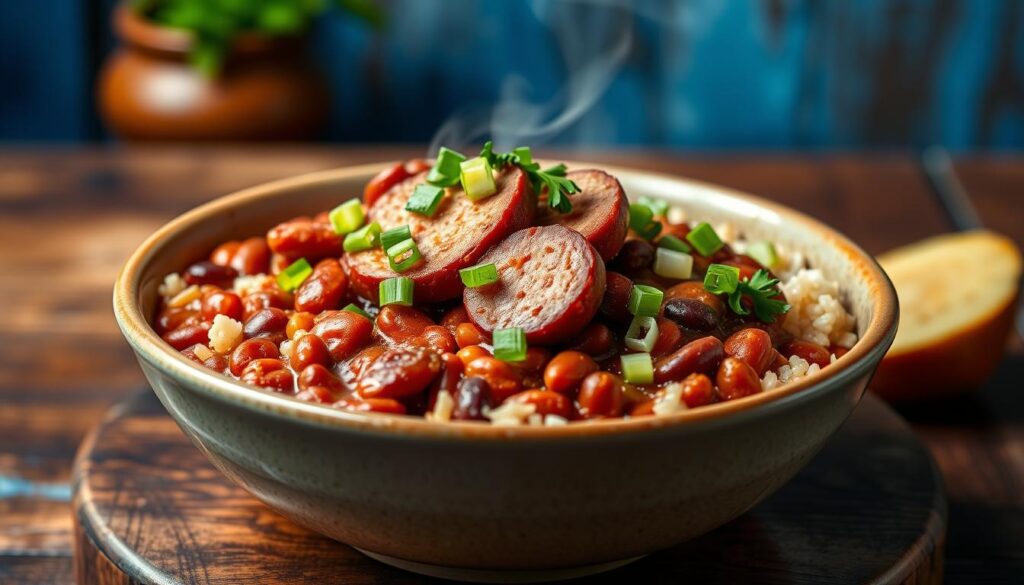 red beans and rice with andouille sausage