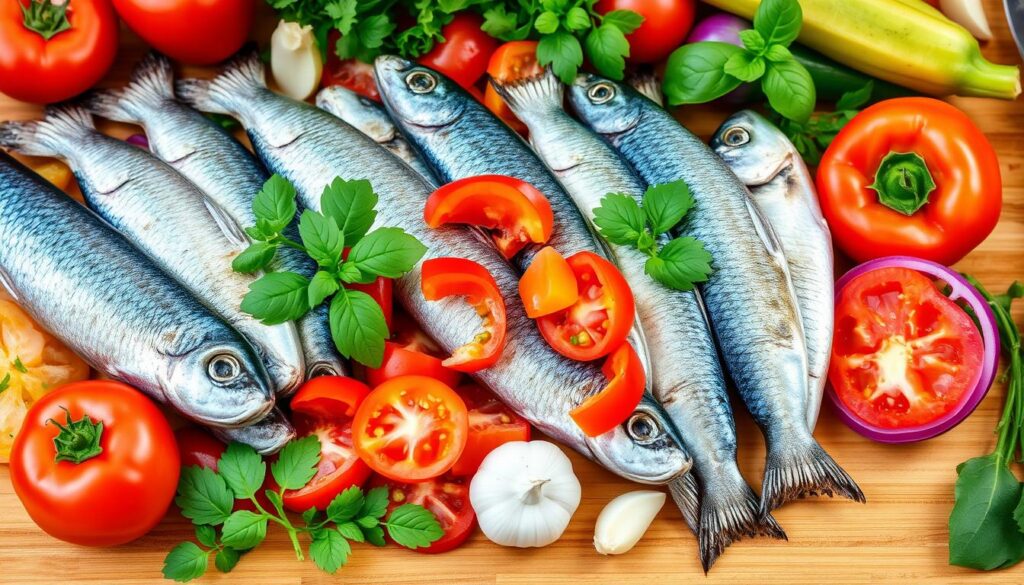 sardine vegetable dish ingredients