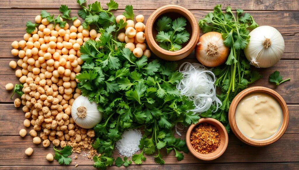 Falafel ingredients