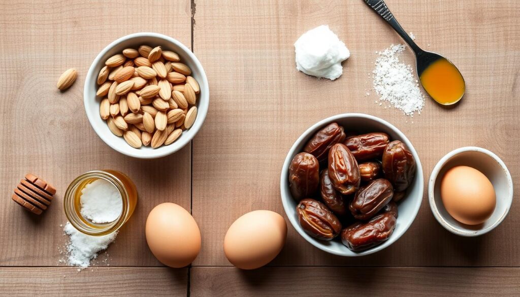 Flourless Almond and Date Cake Ingredients