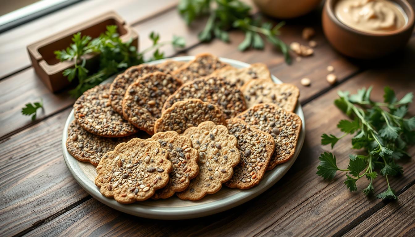 Homemade seed crackers