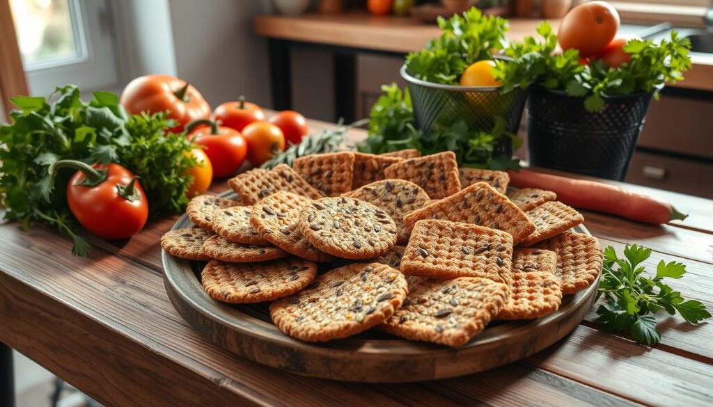 healthy seed crackers