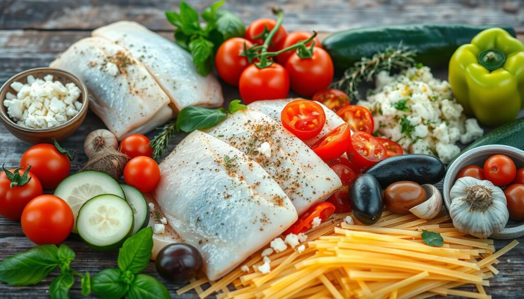 mediterranean fish lasagna ingredients