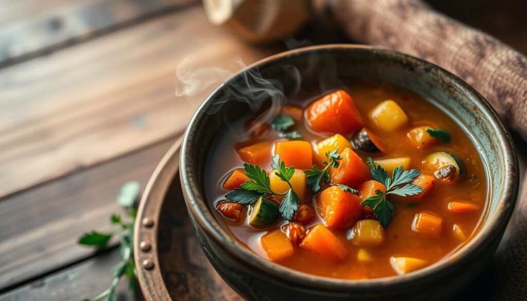 roasted veggie soup