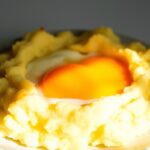 mashed potatoes and eggs